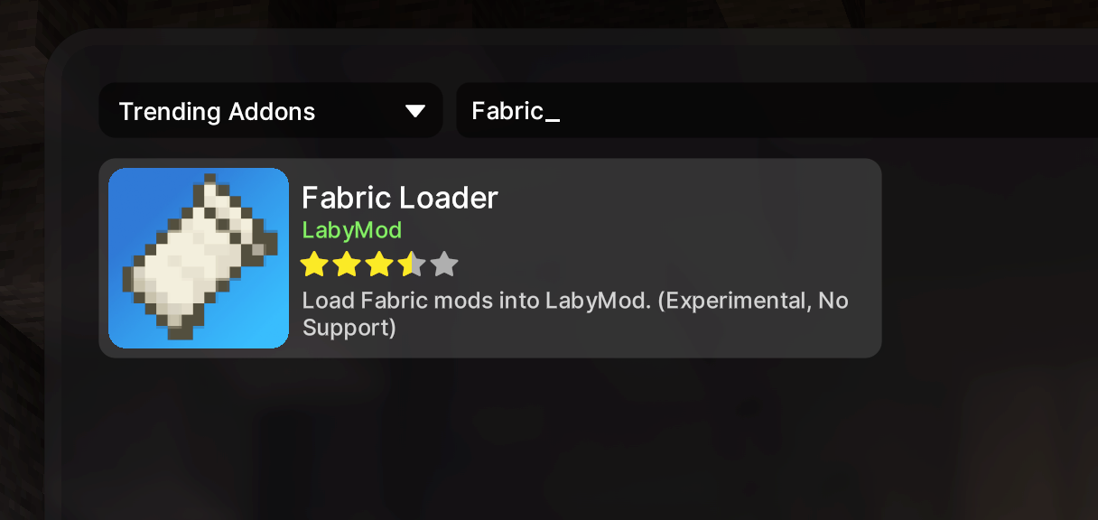 The addon can be downloaded directly from the LabyMod 4 Addon Store.