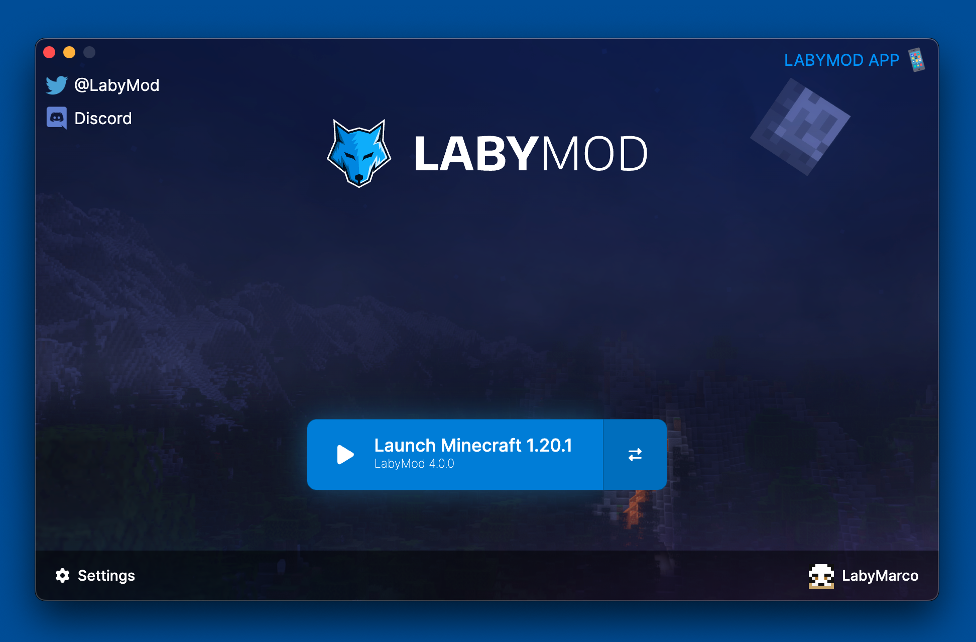 The LabyMod Launcher